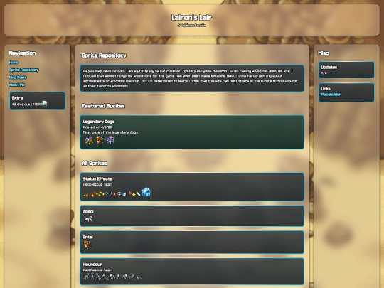 sprite-repository screenshot