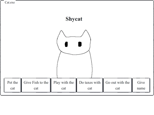 Cat interaction screenshot