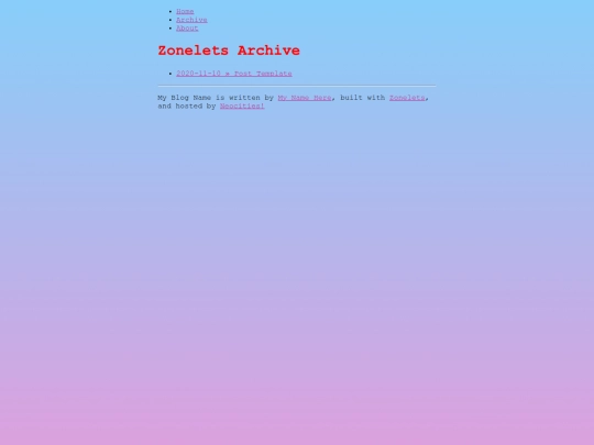 archive screenshot