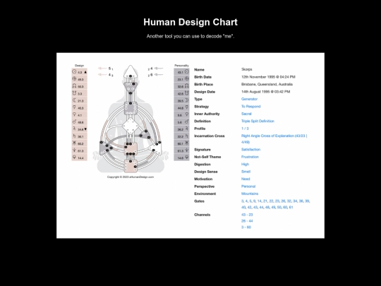 humandesign screenshot