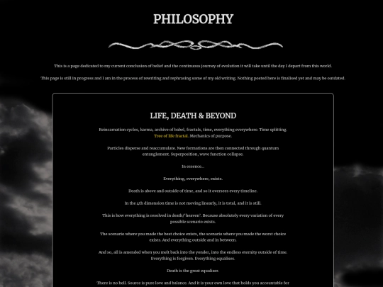 philosophy screenshot
