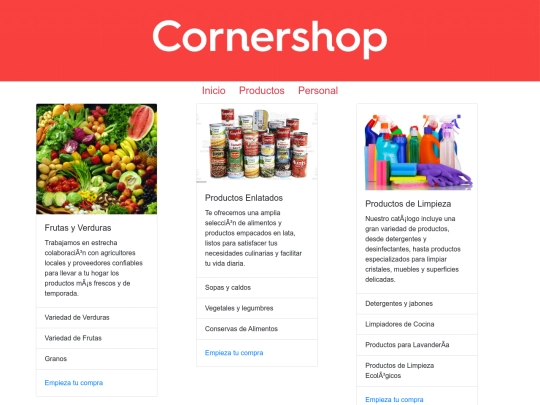 Proyecto/Productos screenshot