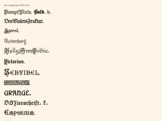 assets/fonts screenshot