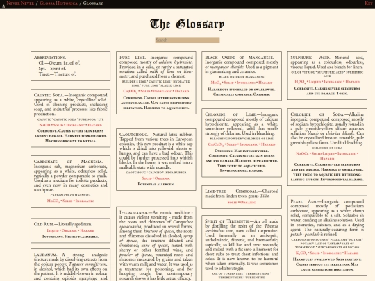 glossahistorica/articles/glossary screenshot