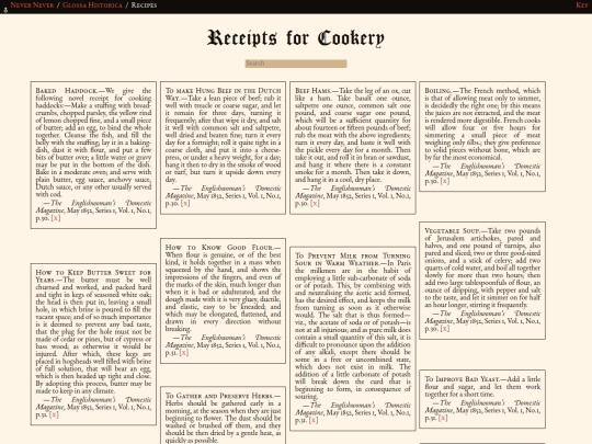 glossahistorica/articles/recipes screenshot