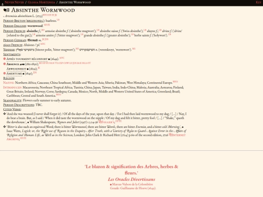 glossahortensia/artemisia_absinthium screenshot