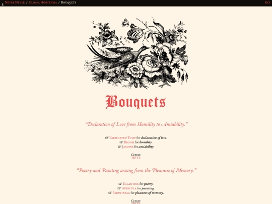 glossahortensia/bouquets screenshot