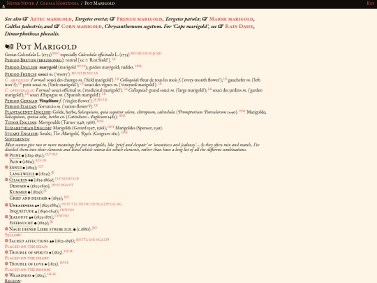 glossahortensia/calendula screenshot