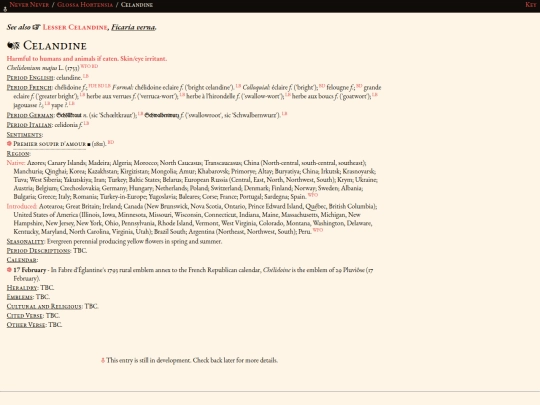 glossahortensia/chelidonium screenshot