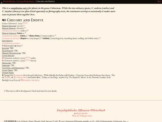 glossahortensia/cichorium screenshot