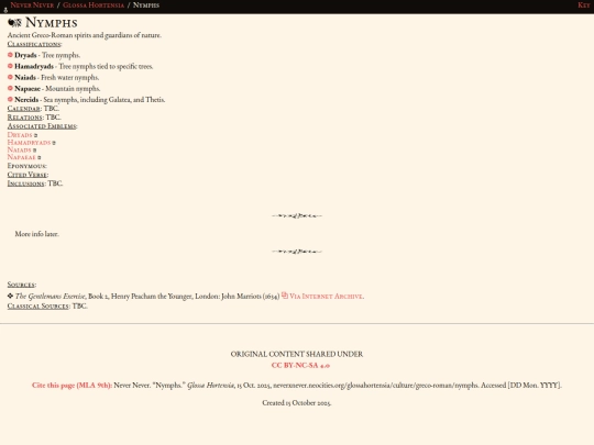 glossahortensia/culture/greco-roman/nymphs screenshot