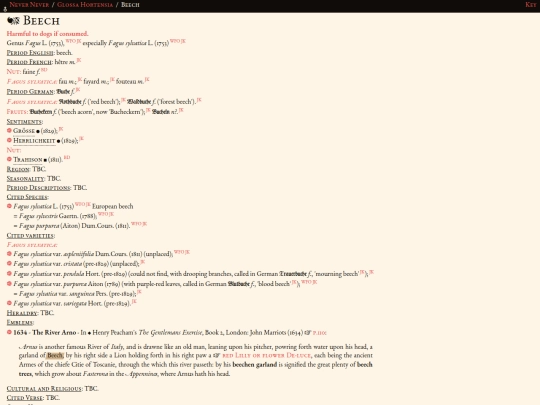 glossahortensia/fagus screenshot