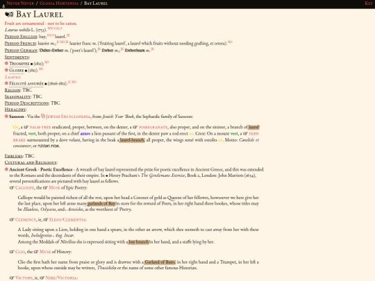 glossahortensia/laurus_nobilis screenshot