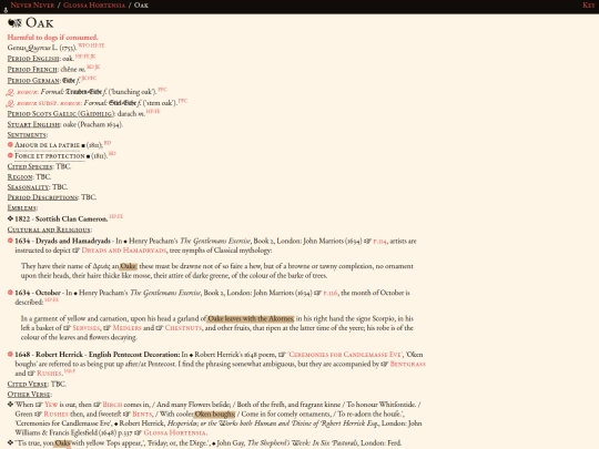 glossahortensia/quercus screenshot