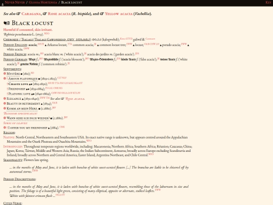 glossahortensia/robinia_pseudoacacia screenshot