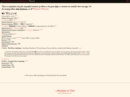 glossahortensia/salix screenshot