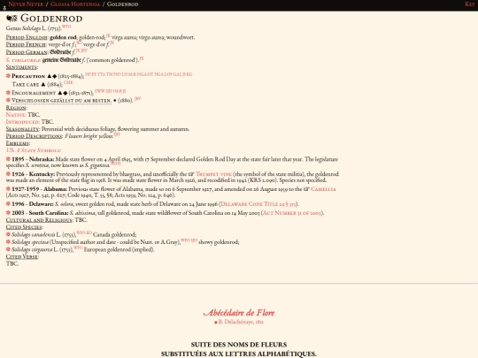 glossahortensia/solidago screenshot