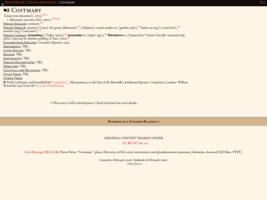 glossahortensia/tanacetum_balsamita screenshot