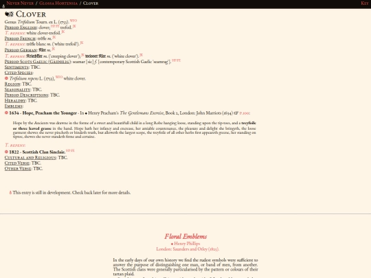 glossahortensia/trifolium screenshot