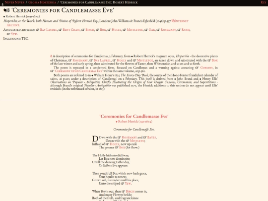 glossahortensia/verse/herrick_ceremoniesforcandlemasseeve_1648 screenshot
