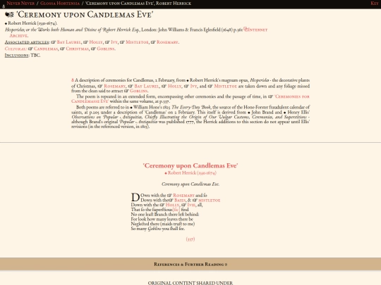 glossahortensia/verse/herrick_ceremonyuponcandlemaseve_1648 screenshot