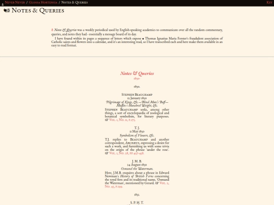 glossahortensia/verse/notesandqueries screenshot