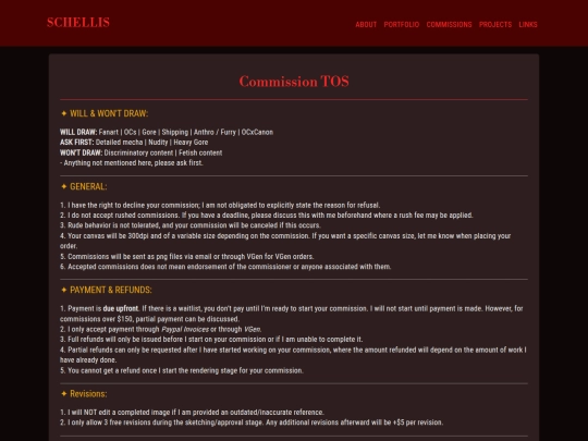 portfolio/comms_tos screenshot