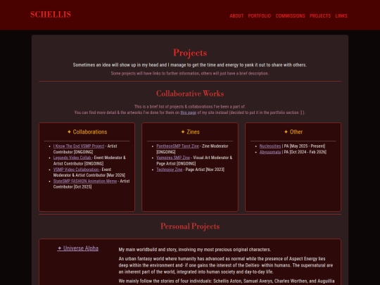 projects screenshot