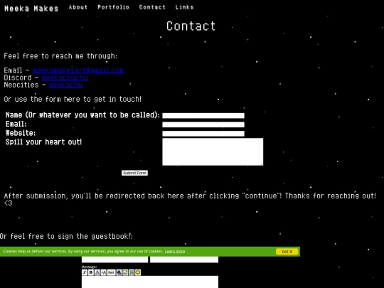 contact screenshot