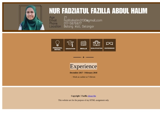 experience screenshot
