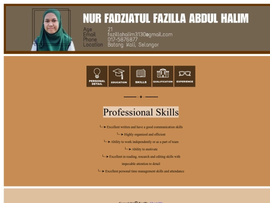 skills screenshot