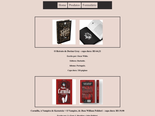 produtos screenshot