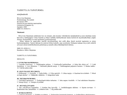 ritva-liisa_harjumaa--taidetta_ja_tapaturmia screenshot