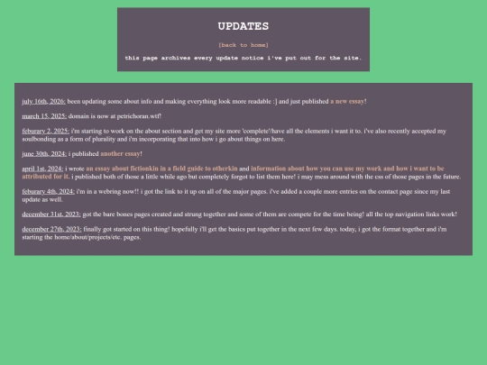 updates screenshot