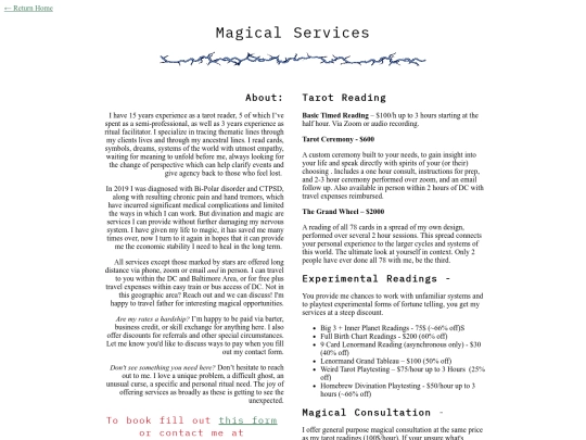 services screenshot