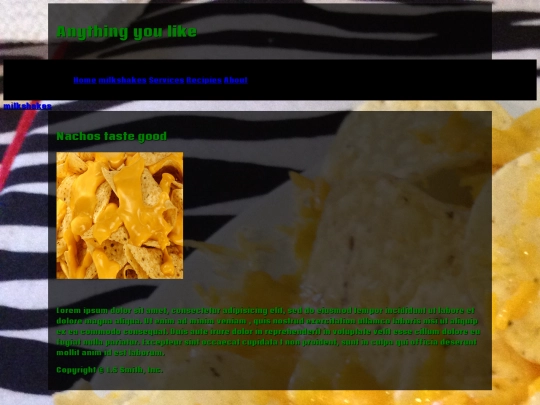 milkshakes screenshot