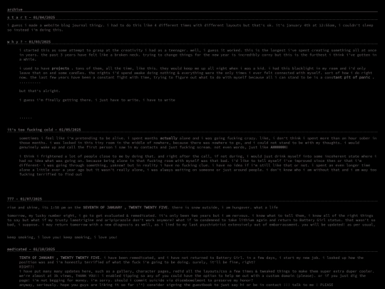 archive page/home screenshot