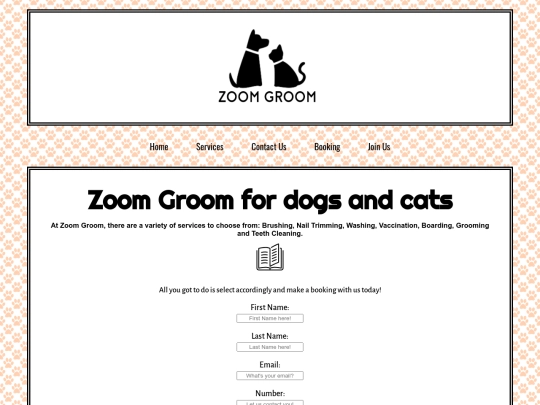 booking screenshot