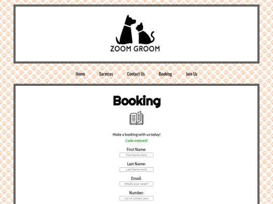 bookingcode screenshot