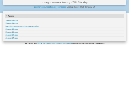 sitemap screenshot