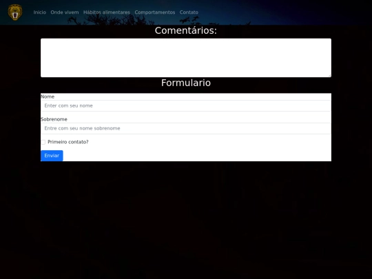 Apresentação /formulario screenshot