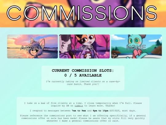 commissions screenshot