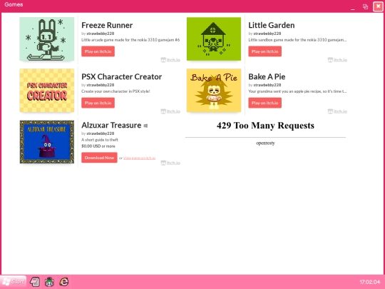 games screenshot