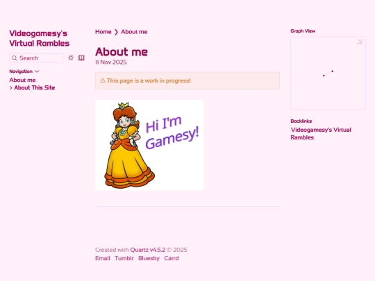 about-me screenshot