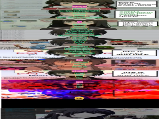 links screenshot