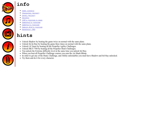 info screenshot