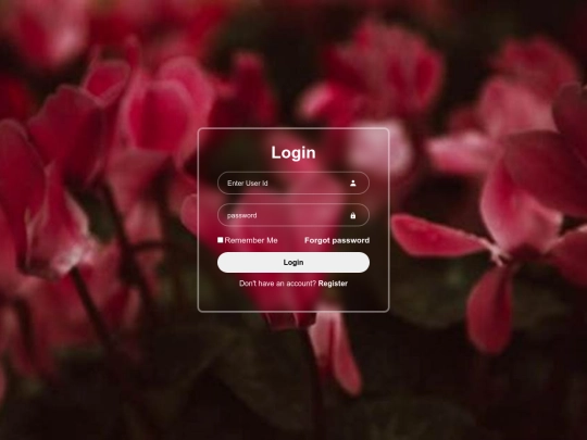 login screenshot