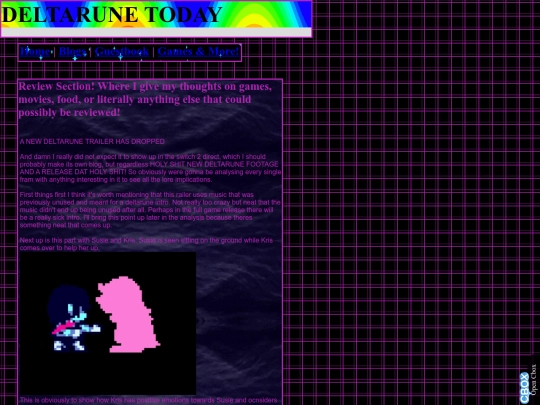 Reviews/DELTARUNE_TRAILER_ANALYSIS screenshot