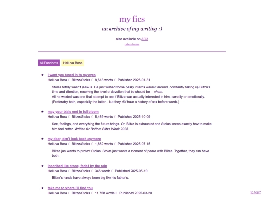 ao3/fics screenshot