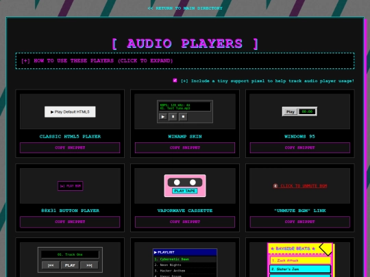 audio screenshot
